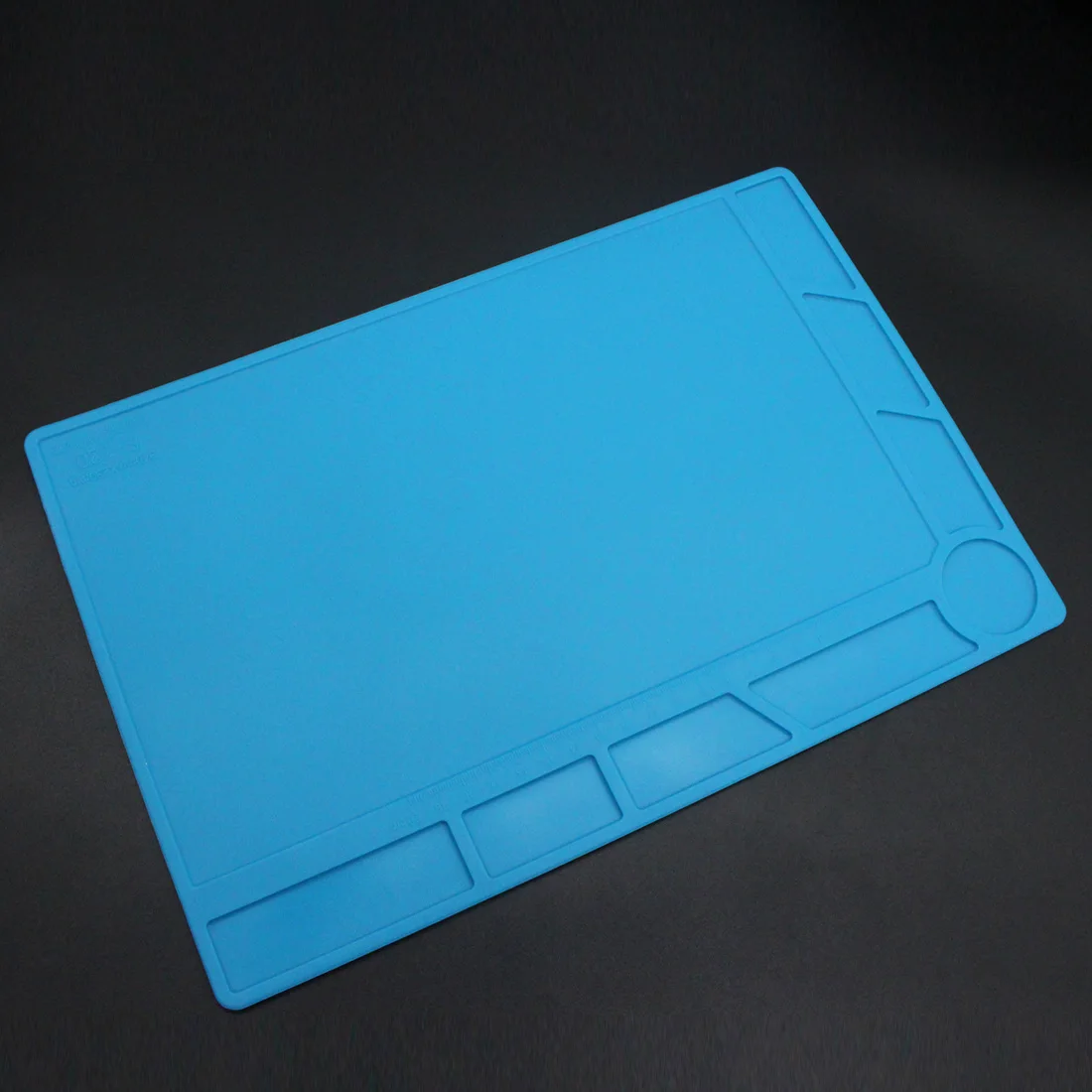 34x23cm Heat Insulation Silicone Pad Desk Mat Maintenance Platform BGA Soldering Repair Station with 20 cm Scale Ruler
