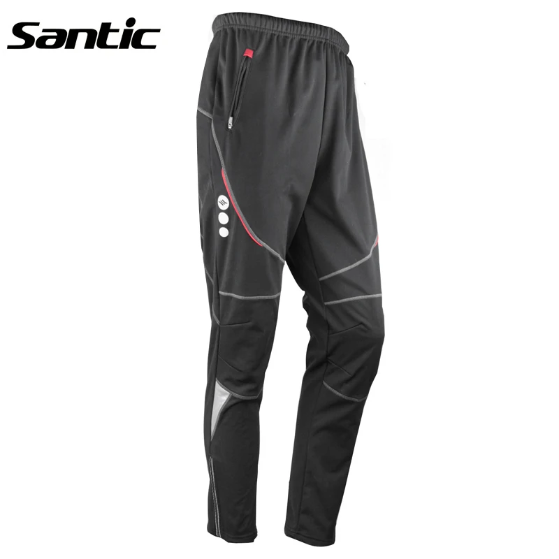 

SANTIC Winter Hiking Pants Fleece Thermal Windproof Breathable Trouser Bicycle Cycling MTB Pants Riding Skiing Men Outdoor Sport