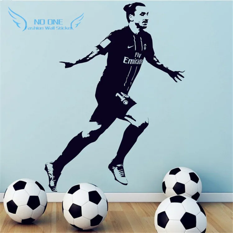 

Poster Zlatan Ibrahimovic PSG Football Vinyl Wall Sticker Home Decor Wallpaper - Boys Bedroom Wall Mural Art Decoration 3D Decal