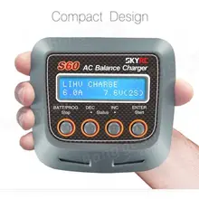 Nieuwe Hoge Kwaliteit SKYRC S60 60 w AC Balans Batterij Lader Ontlader Afstandsbediening Vliegtuig RC Auto Opladen Toebehoren