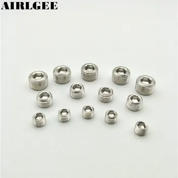 

G1/8" 1/4" 3/8" 1/2"PT Male Thread Inner Hex Head Pipe Plugs Socket Pneumatic Fittings