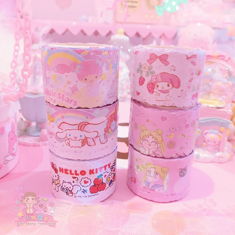 Клейкая лента для маскировки 1 упаковка с героями мультфильмов My melody маленькие twin