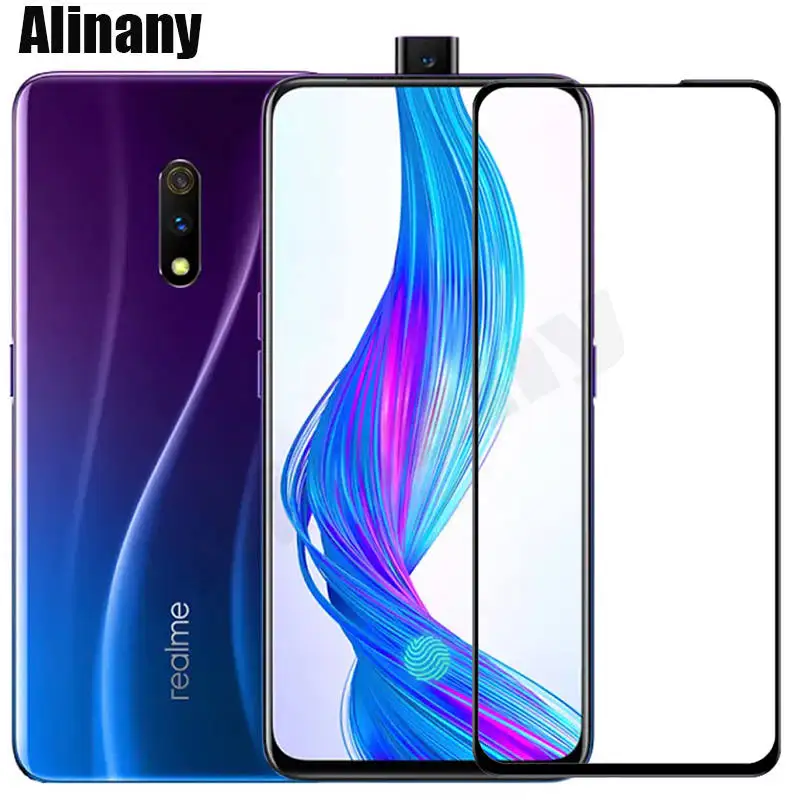 Закаленное стекло Realme X полноэкранная Защитная пленка для Oppo RMX1901 RMX 1901|Защитные
