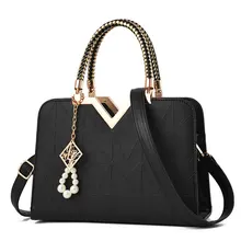 High Quality Elegant Women Top Handle Satchel Handbags Tote Purse Shoulder Bag Crossbody with Bead Pendant High Quality Elegant Women Top Handle Satchel Handbags Tote Purse Shoulder Bag Crossbody with Bead Pendant