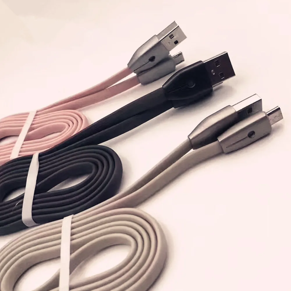 المصغّر usb عالية الجودة مع ضوء سريع شحن كابل بيانات شاحن هاتف محمول يعمل بنظام تشغيل أندرويد خط لسامسونج لهواوي ل الدخن اللوحي