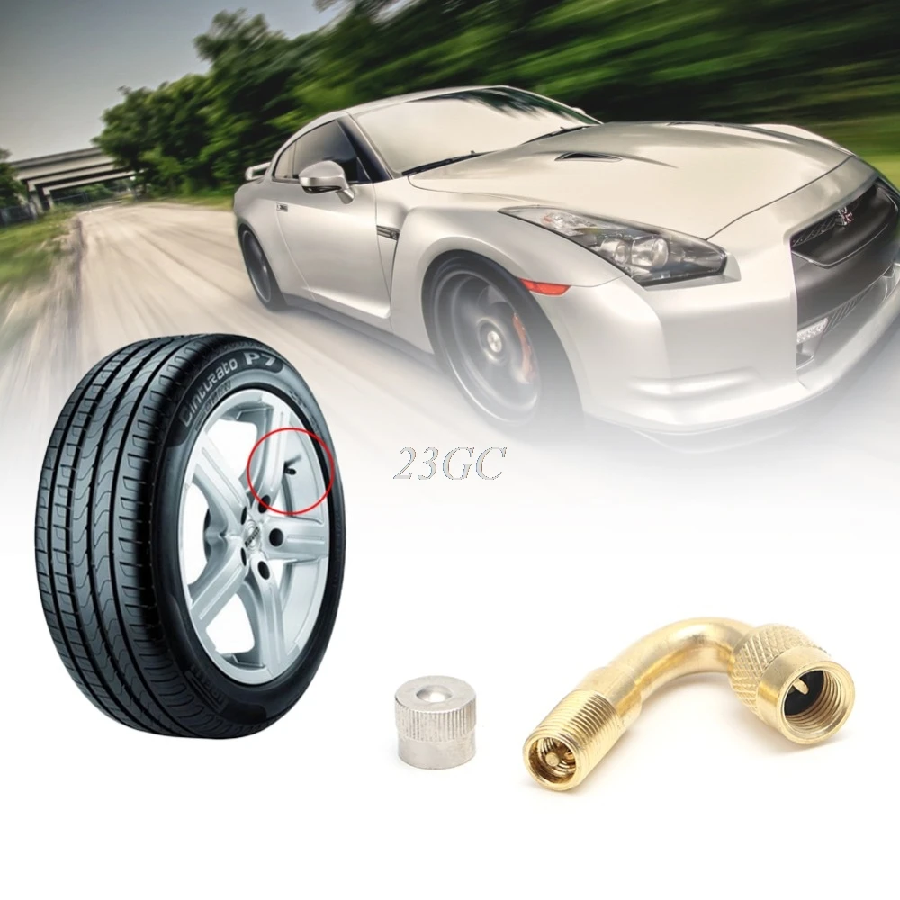 

45/90/135 Degree Motorcycle Car Tire Stem Extender Tyre Valve Extension Adaptor D19
