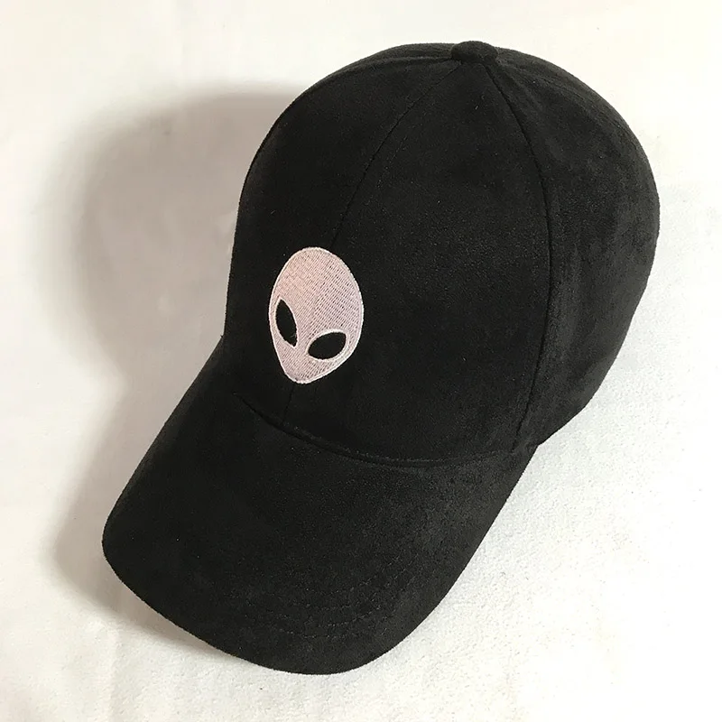 Модный бренд snapback aliens Outstar блюдце пространство E.T НЛО Кепка черная замша тканевая Кепка-бейсболка шляпа для взрослых женская кепка