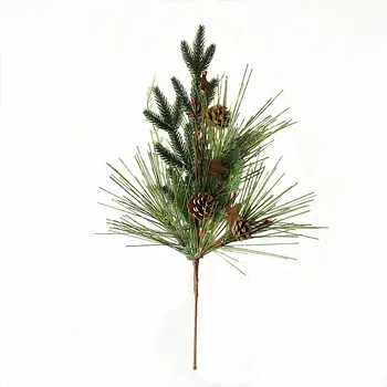 

1pc/lot Hot Sale Decorative Tree Branch Artificial Christmas Large Mixed Leaves Branch Free Shipping