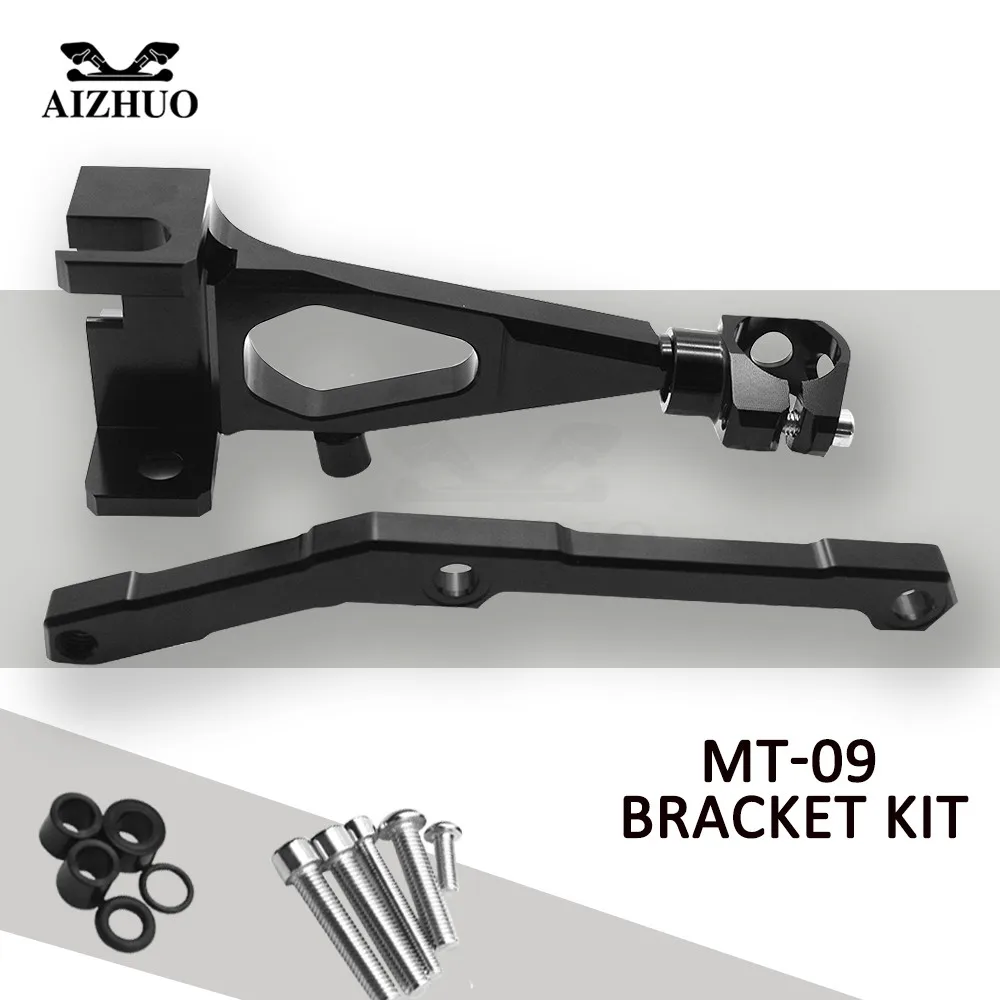Motorcycle Steering Damper Stabilize Bracket Mount kit For YAMAHA MT09 MT 09 MT-09 FZ 09 2013 2014 2015 2016