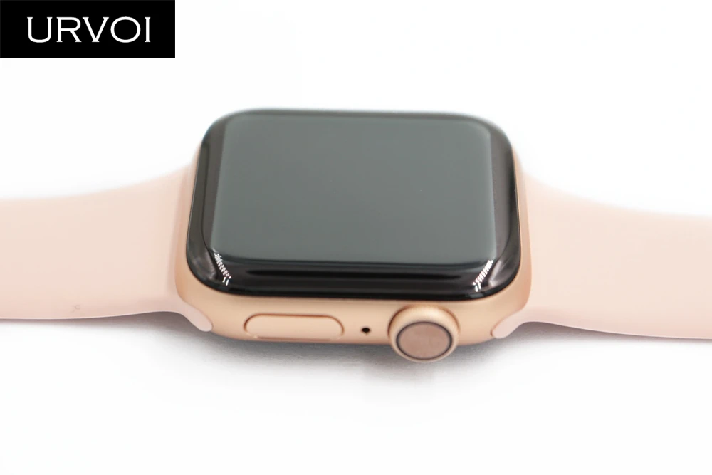 Чехол URVOI для apple watch series 6 SE 5 432 закаленное стекло изогнутая полная пленка 3D Защита