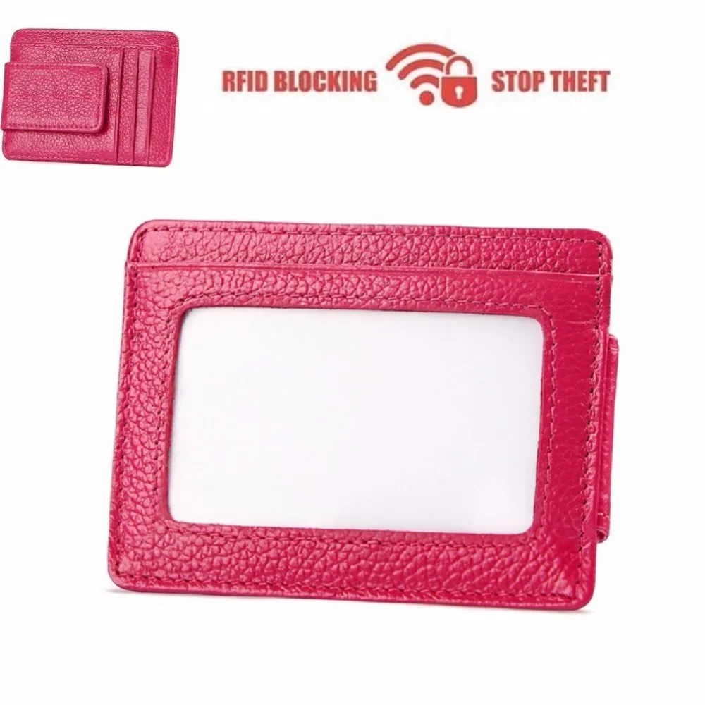 

Money Clip, Front Pocket Wallet, Leather RFID Blocking Strong Magnet thin Wallet