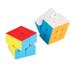 2 шт./компл. 2x2x2 3x3x3 Скорость Мэджико Cube Обучающие игрушки для детей Мэджико Cubo Давление уменьшить головоломка магический куб