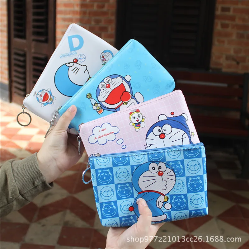 IVYYE 1 шт. синий кошелек для монет из искусственной кожи Doraemon мультяшный мягкий