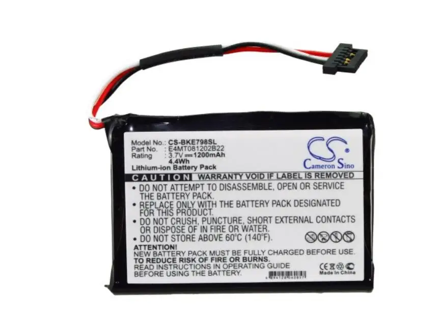 Аккумулятор Cameron Sino 1200mah для BECKER BE7934 BE7988 Traffic Assist 7934 Highspeed Z100 E4MT081202B22 | Мобильные