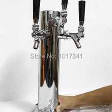 Тройной кран " пивная башня из нержавеющей стали, 1/4" пивная линия, Включает монтажное оборудование и кран Brench