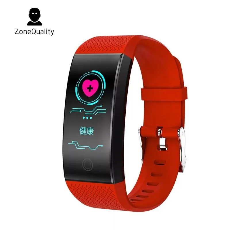 

ZoneQuality Fitness Bracelet QW18Fitness Tracker Pedometer Bluetooth Heart Rate Blood Pressure Sensor Smart bracelet PK miband 3