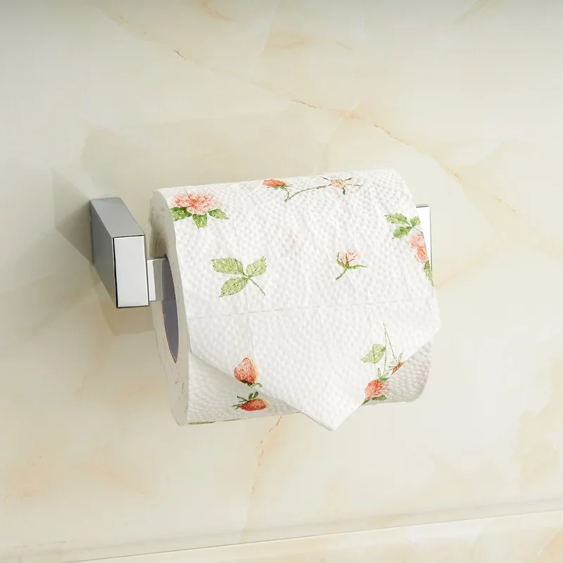 Золотой медный держатель для туалетной бумаги современный простой аксессуары для ванной комнаты настенный без покрытия
