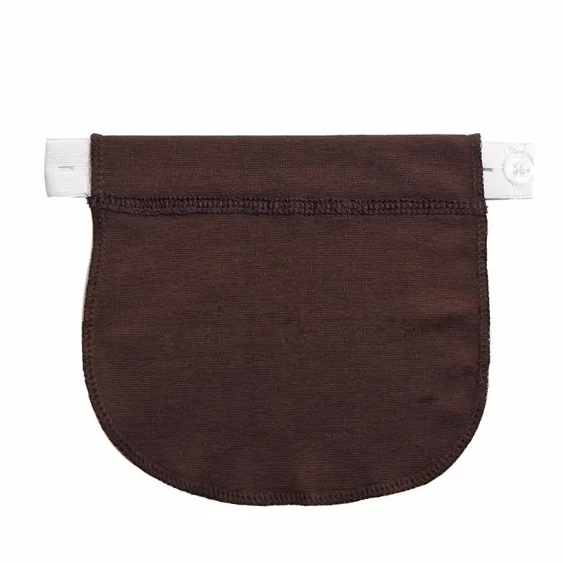 Беременности и родам пояс для беременных регулируемый ремень эластичные штаны Расширенный Кнопка штаны Расширенный кнопка для беременных Для женщин - Цвет: Coffee