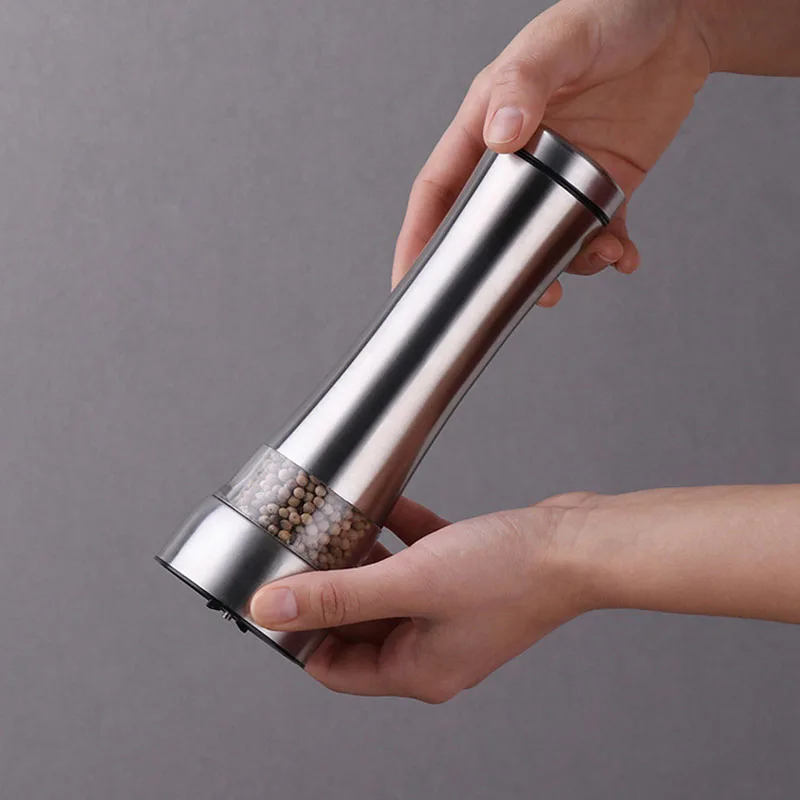 

1Piece Stainless Steel Pepper Grinder Manual Salt and Pepper Shaker Seasoning Pot Spice Salt Sugar Mill Kitchen Tools