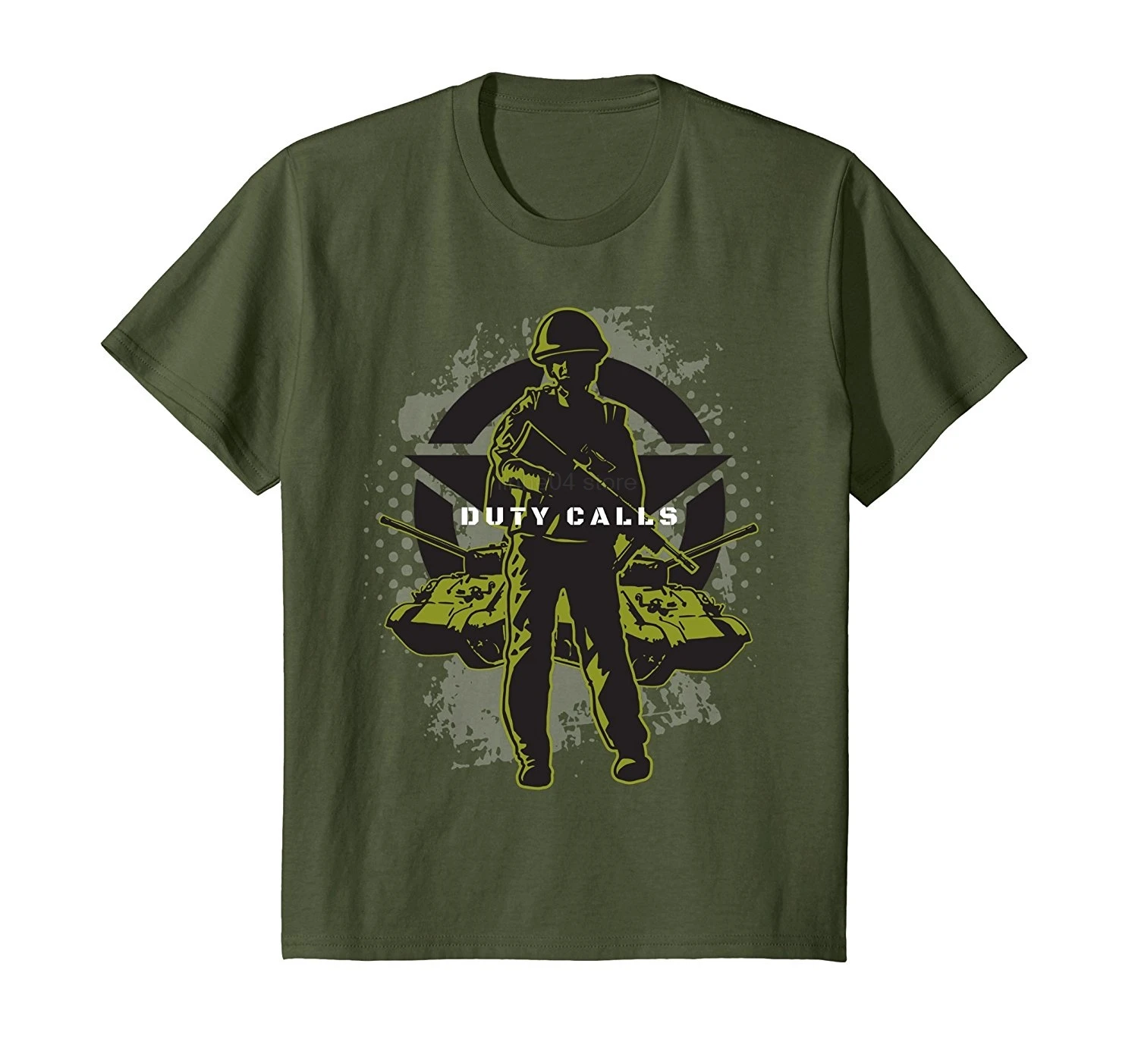

2019 New Brand Cheap Sale 100 % Cotton Duty Calls WWII Soldier T-Shirt Gift Graphic Shirts