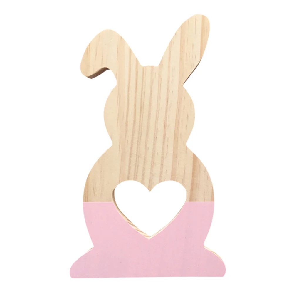 Children Room Decoration Desktop Decoration Wooden Hollow Rabbit Stars Love Heart Shape Toy FAS - Цвет: Color 1