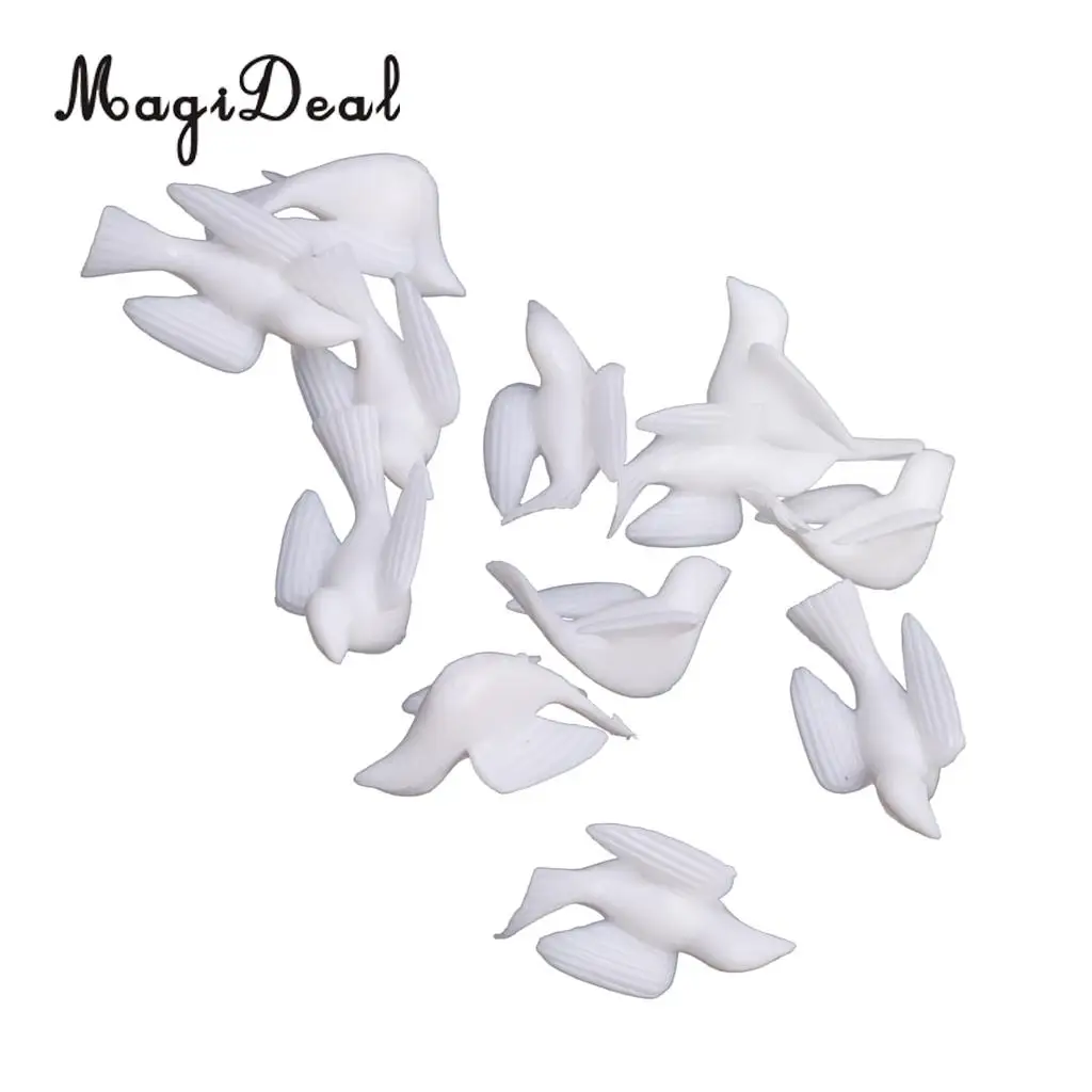 12pcs Little White Pigeons Confetti Wedding Table Scatters Baby Shower Sprinkles Party Decoration Favors