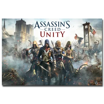 Шелковый Плакат гобелен Кредо убийцы Assassins Creed 3 в ассортименте 2