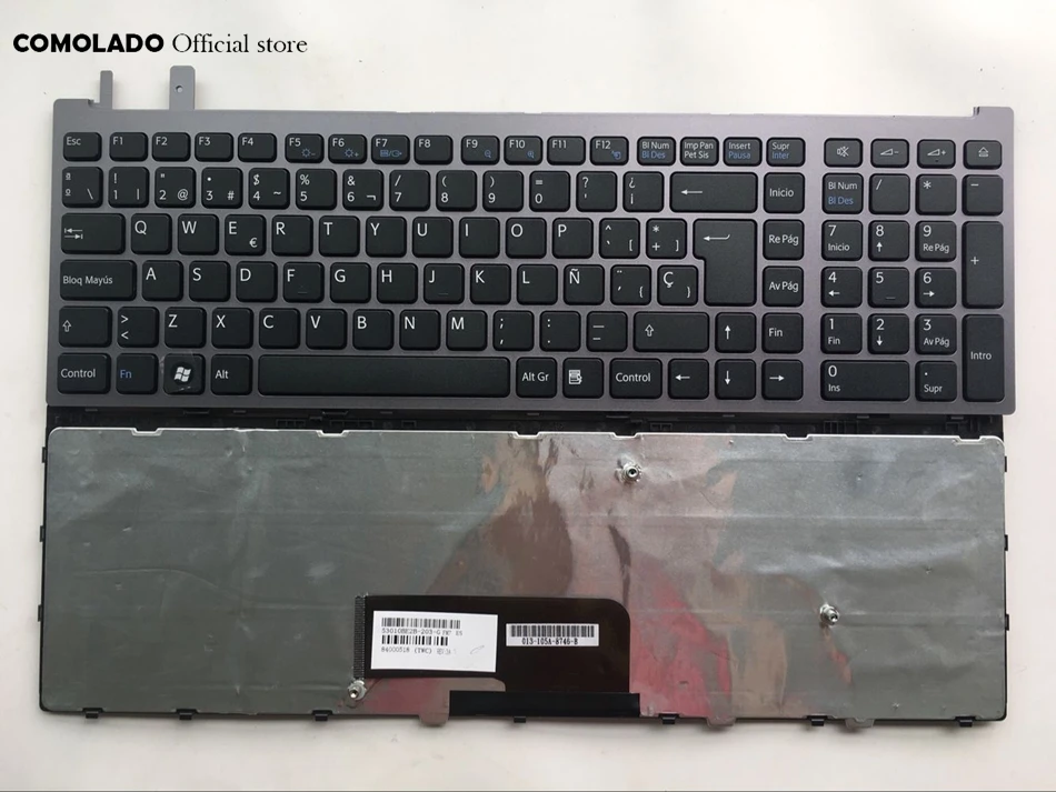 SP Spanish Keyboard for SONY VAIO VGN-AW VGNAW Series Black With Frame Laptop Keyboard SP layout
