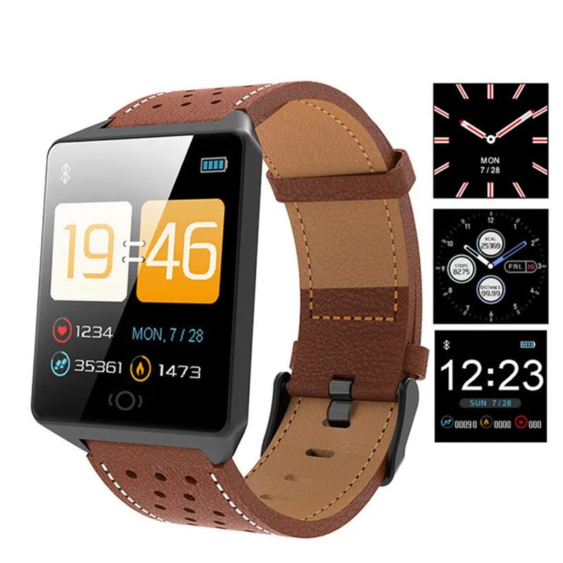 

CK19 Smart Watch Blood Pressure Heart Rate Monitor Fitness Tracker 1.3inch Color Sports Fashion Smartwatch Bluetooth Watch