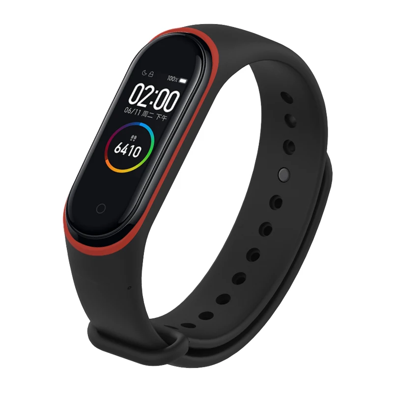 Цветной ремешок для Mi Band 4 сменный Силиконовый браслет с NFC Xiaomi 4|Смарт-аксессуары|