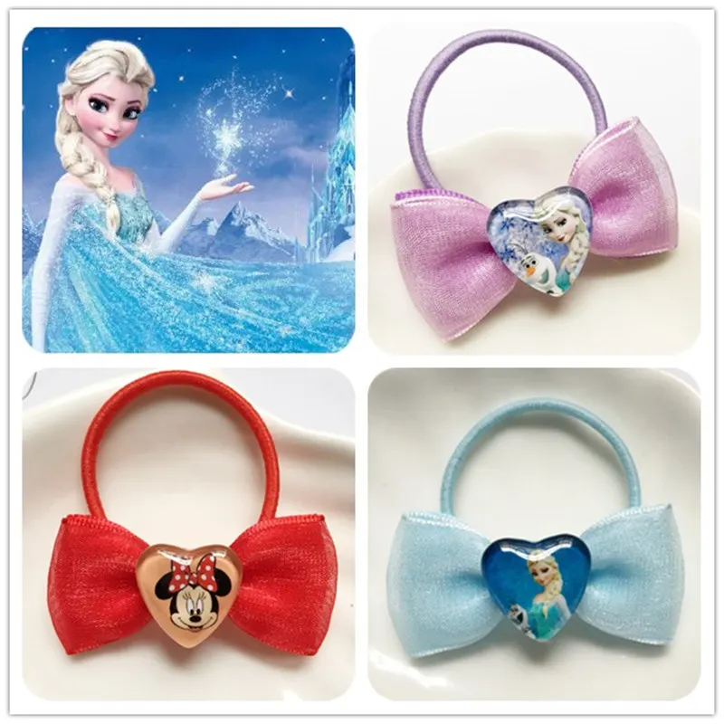 Children's doll accessories hair accessories Bow hair rope Female baby