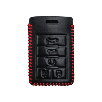 

Leather Car Key Cover Case For Cadillac SRX XTS ATSL SLS CTS-V STS ATS BLS DTS 28T Coupe Car Key Shell for Corvette C6 C7