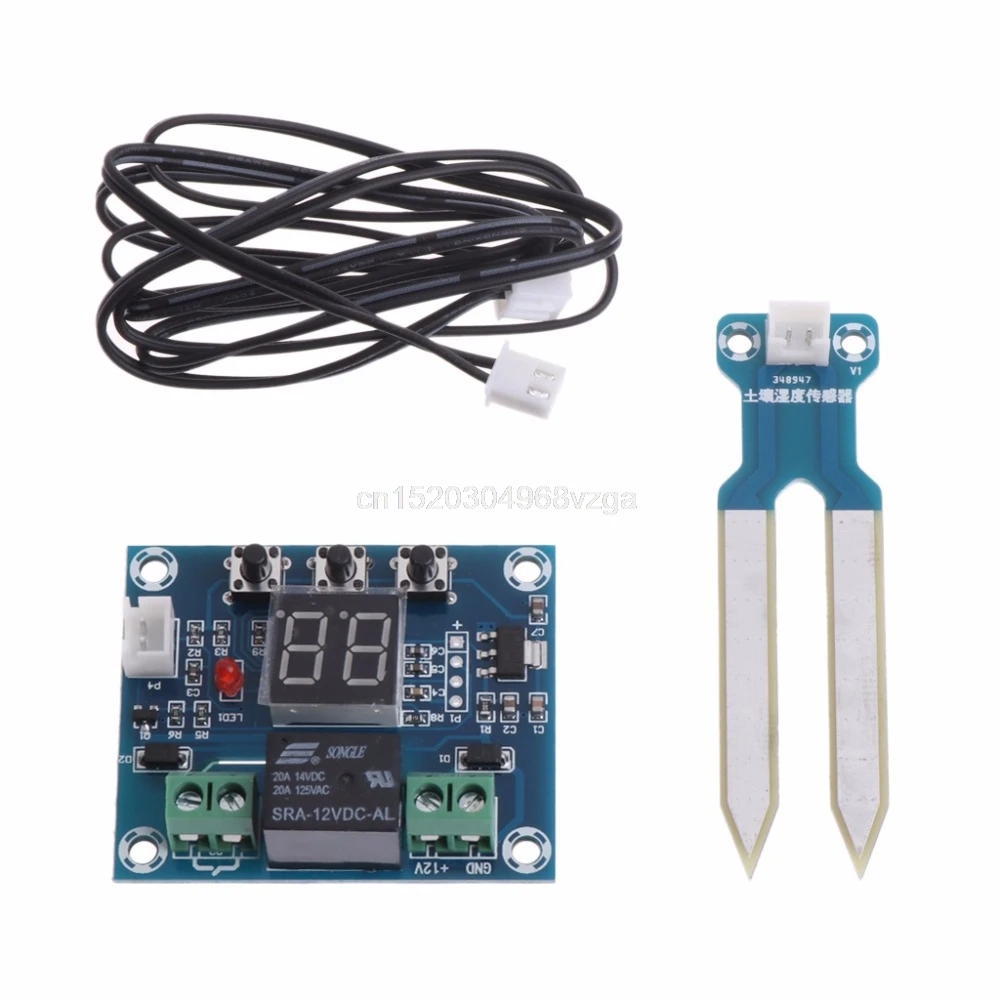 

12V Soil Humidity Sensor Controller Irrigation System Automatic Watering Module Digital Humidity Controller My30 19 Dropship
