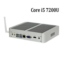 2017 новый mini pc i5 7200u mini pc windows 10 макс 3.1 ГГц Графика 620 HDMI + VGA 4 К Поддержка сенсорный Экран Мини-компьютер