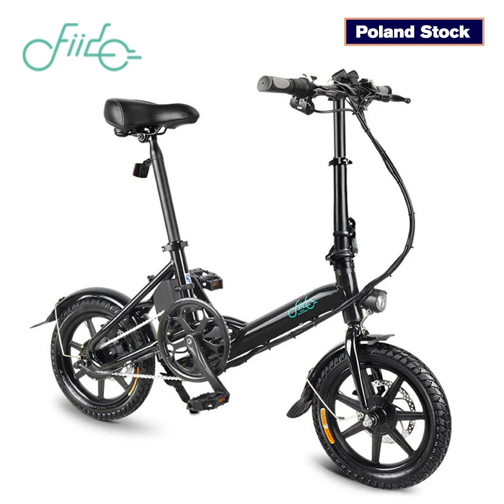 Fiido D3 bicicleta eléctrica plegable tres modos de conducción Ebike 250 w Motor 25 km/h 25-40 km rango E bicicleta eléctrica de 14 pulgadas