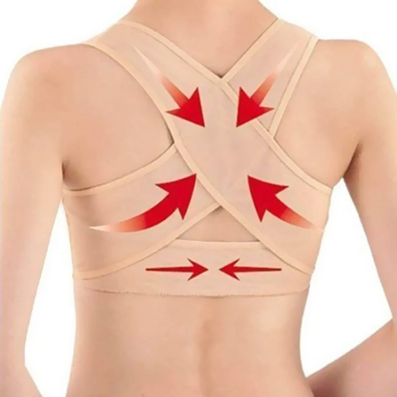 Women Chest Posture Corrector Support Belt Corset Body Shaper  Shoulder Brace for Health Care Drop Shipping (6)