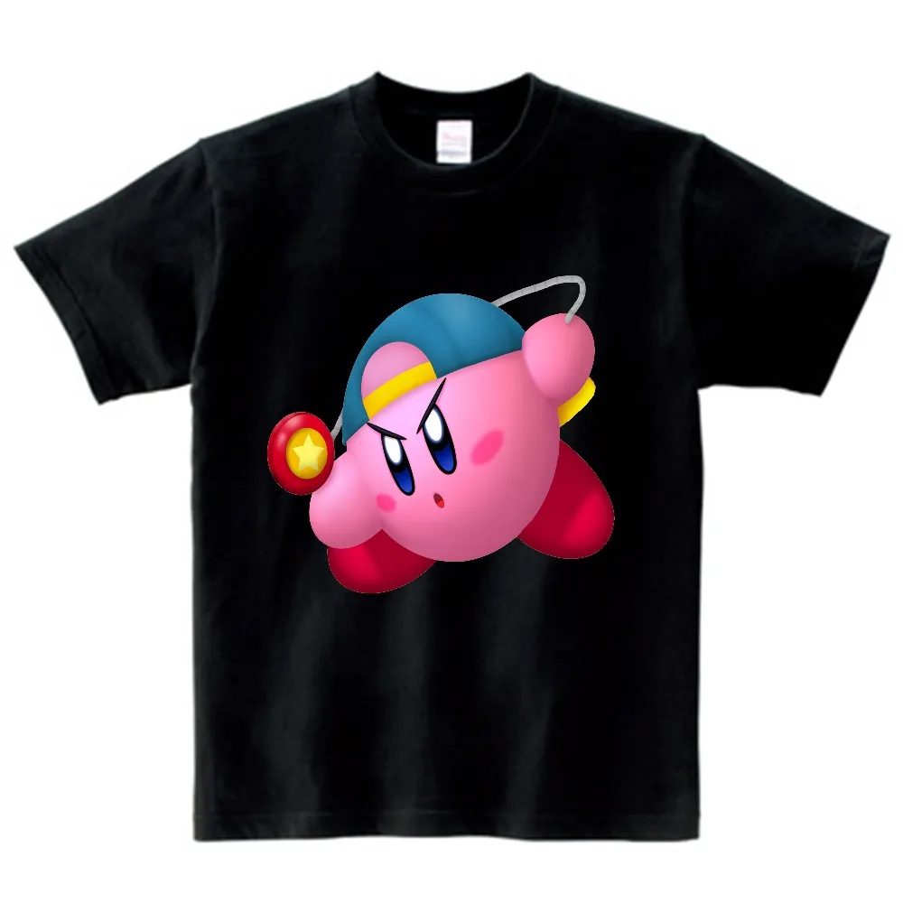 Коллекция года, Детская футболка с надписью «Kirby Group All Members Game» футболка с круглым вырезом и короткими рукавами, новейшая футболка для подростков,, топы