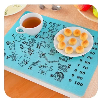 

Lovely Silica Gel Tableware Mats Non Toxic High Temperature Resistant Meal Pad Colorful Easy To Clean Silicone Placemat W7523
