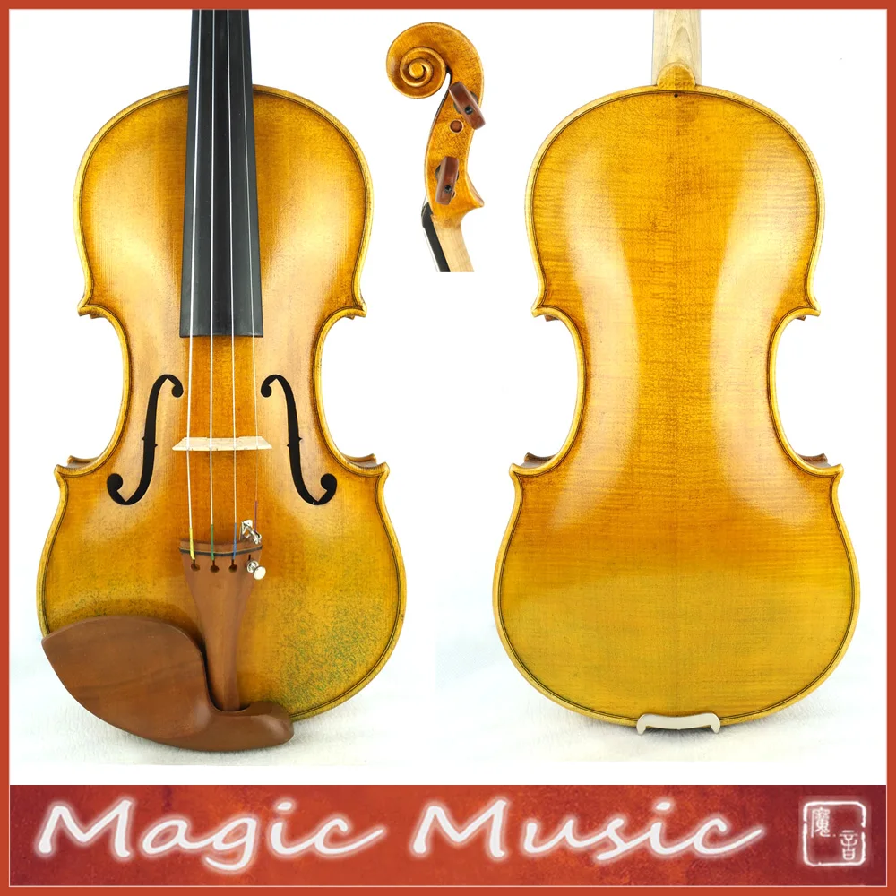 

50 Years Old Spruce! The Harrison Amati Violin 4/4 Geige #1990, Concerto Level & Handmade Oil Antiqued Varnish