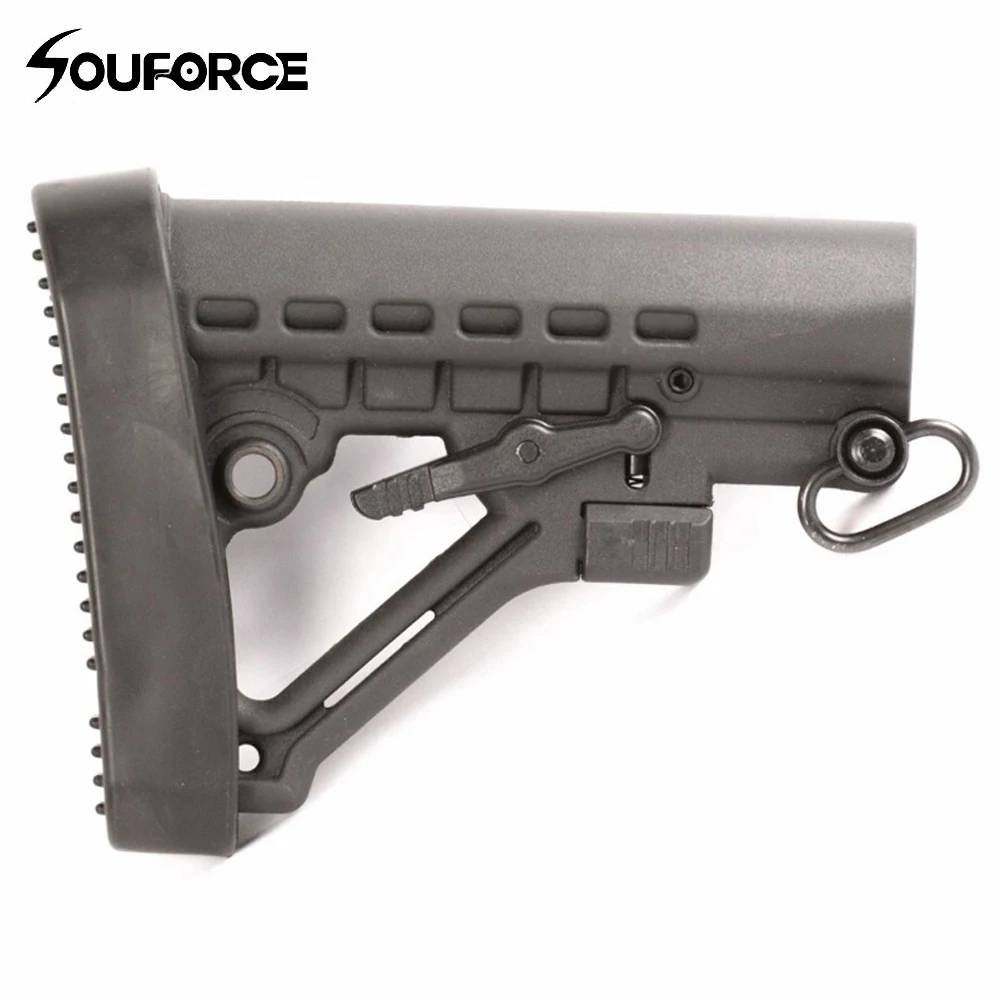 

New Style Rubber Butt Pad with Ergonomic Design for 5.56 Buttstock 6 Position Butt Stock Recoil of Hunting Accessories
