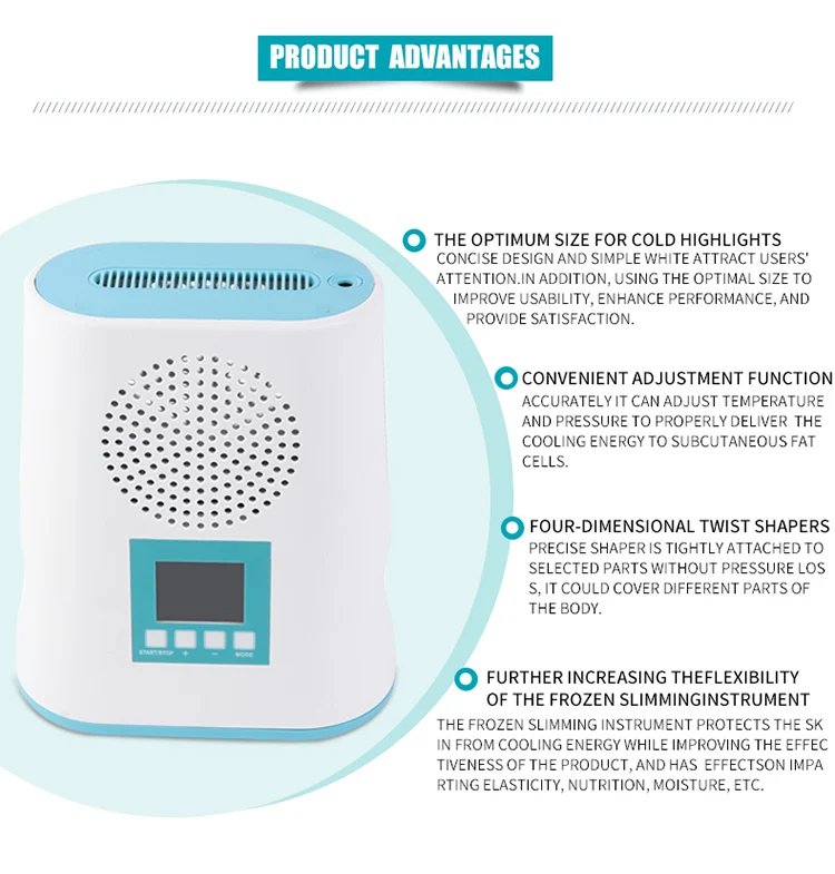Мини аппарат для потери веса Замороженные руки брюшной жира морозильник криотерапия