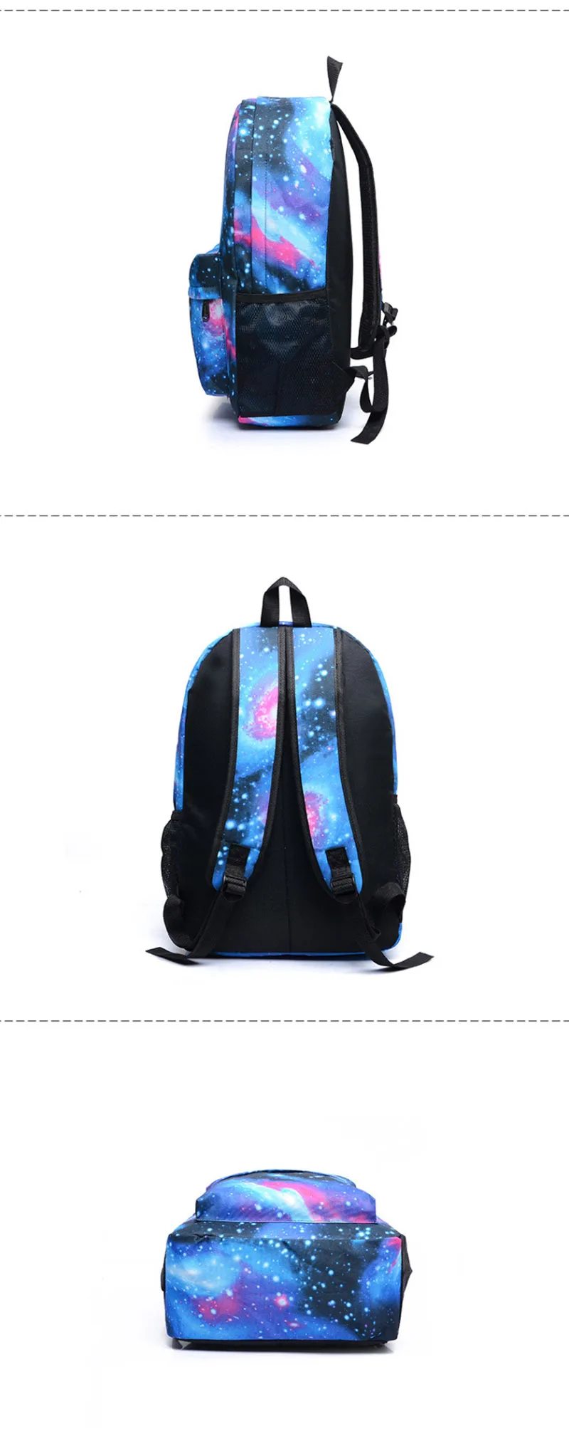 Luminous Teenage Backpack Boys Girls School Bags C Ronaldo Printing Schoolbags Night Rucksack Satchel Mochila BP0257 (5)