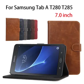 

Flip Case For Samsung Galaxy Tab A A6 7.0 inch 2016 T285 T280 SM-T285 Smart Cover Tablet Case Funda Business PU Leather Shell
