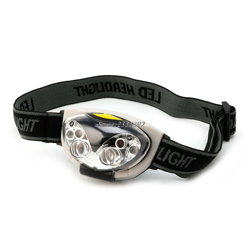 

6 LED Lights 3 Modes Headlight Headlamp Flashlight Head Light Lamp Adjust Angle