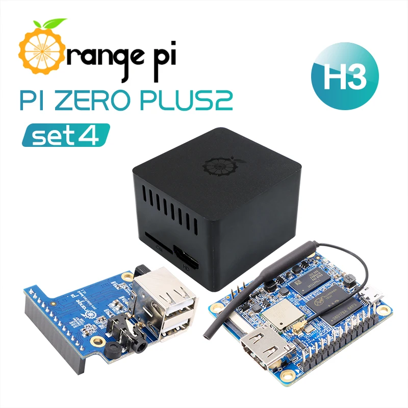 

Orange Pi Zero Plus 2 H3 Set 4: OPI Zero Plus 2 H3+Protective Case+Expansion Board, A Development Board beyond Raspberry