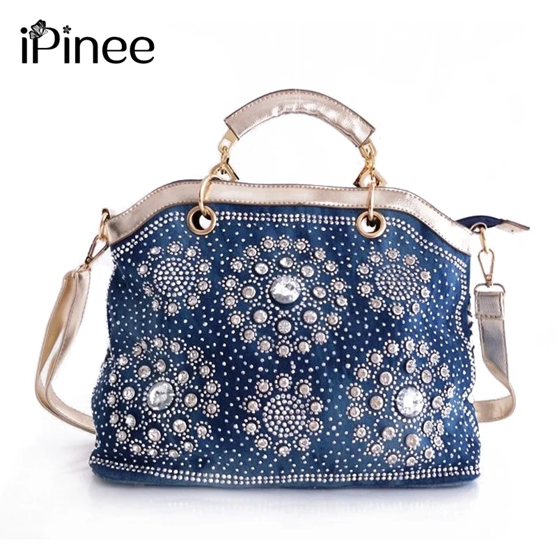 iPinee Luxury Handbags Designer Brand Ladies Shoulder Bag Casual Tote Bag Fashion Denim Women Bags iPinee Luxury Handbags Designer Brand Ladies Shoulder Bag Casual Tote Bag Fashion Denim Women Bags