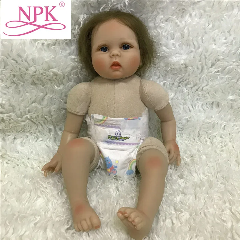 

NPK 22inch 55cm Naked Reborn Babies 55cm Good Quality Naked Reborn Babies Silicone For DIY Different Style Of Baby Doll Toys