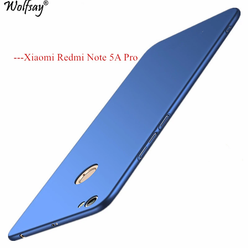 Чехол Wolfsay для Xiaomi Redmi Note 5A Pro ультратонкий защитный жесткий чехол задней панели