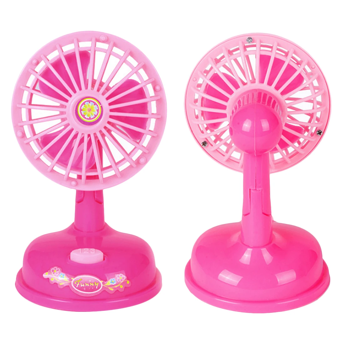 

Educational Toy Mini Electric Fan Children Pretend & Play Baby Kids Home Appliances Toy Furniture Toys- Pink