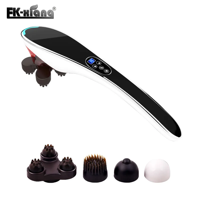 

Electric Massage Stick. Back Waist Hand Foot Body Massager Hammer. Neck Massage Infrared Shiatsu. Masaje.Massageador